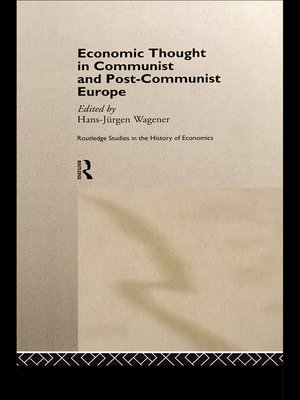 cover image of Economic Thought in Communist and Post-Communist Europe